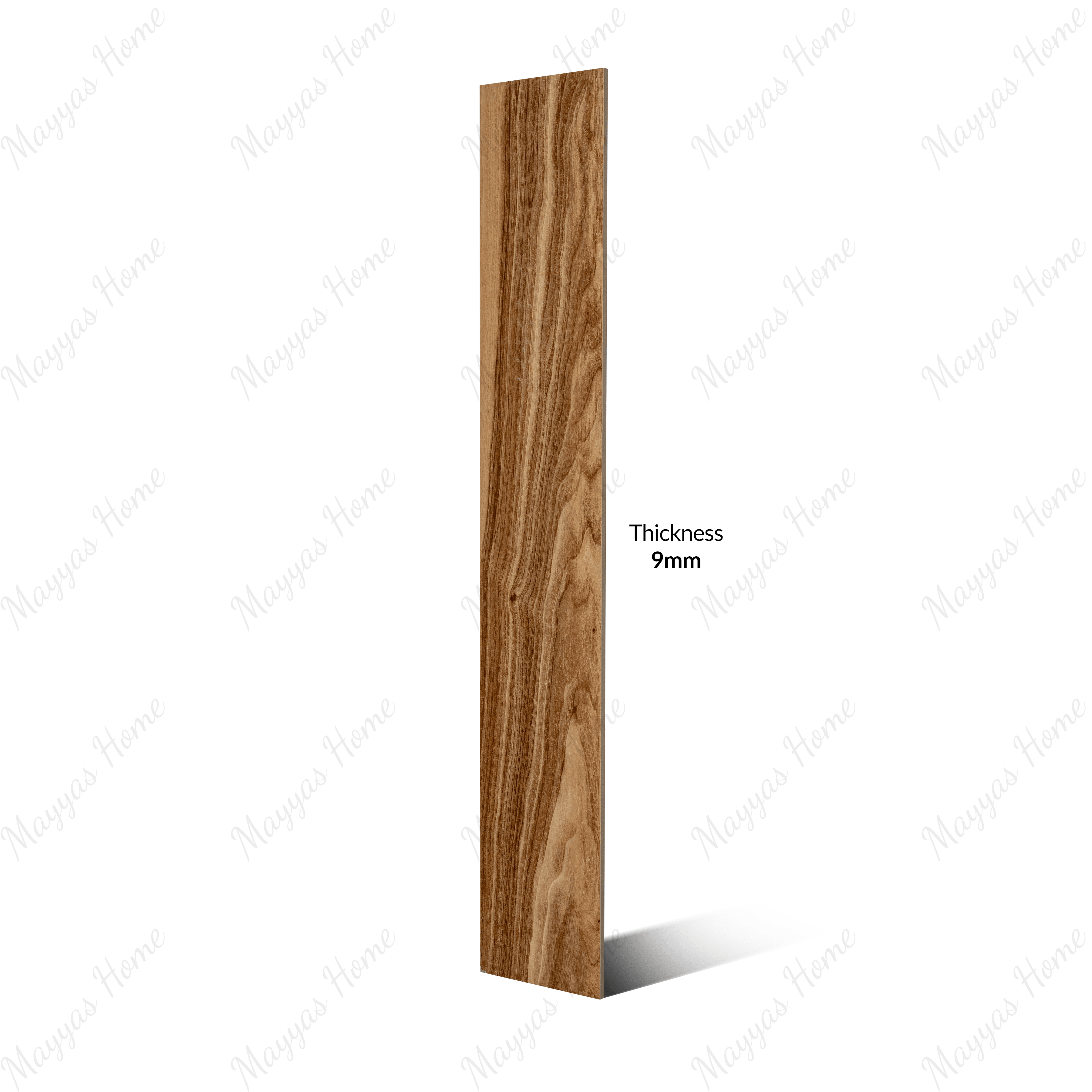 Tiger Wood Brown porcelain tile 20x12cm with 09mm thickness. Natural wood-look design, durable, stylish, and perfect for floors and walls.
