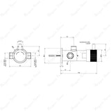 Timed shower faucet with 15–25 second push-button operation, anti-vandal protection and water-saving technology. Ideal for UAE commercial, hospitality, healthcare and public shower facilities.