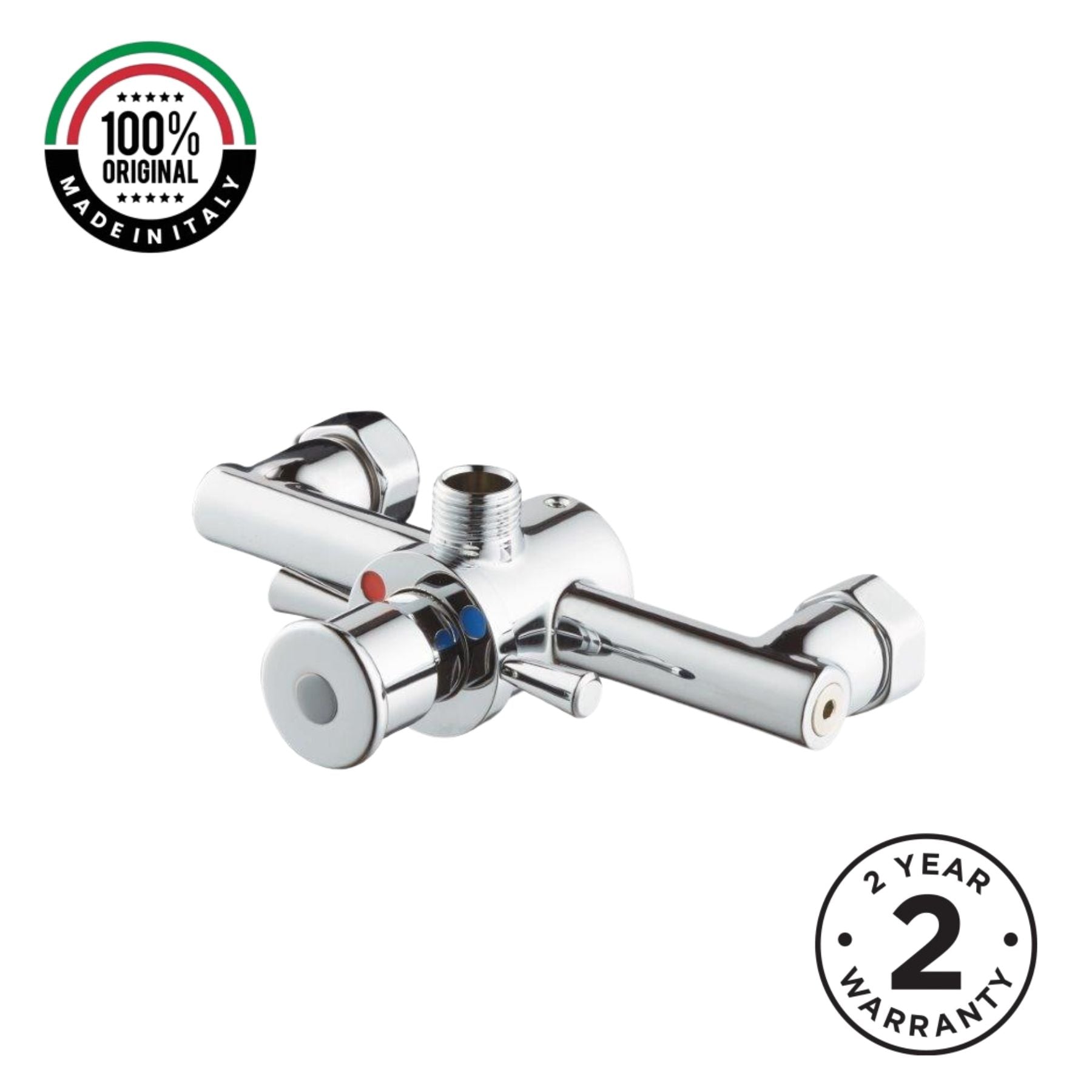 Timed shower mixer tap with 15–25 second push-button control and anti-vandal design. Ideal for UAE commercial, hospitality, healthcare and public facilities.