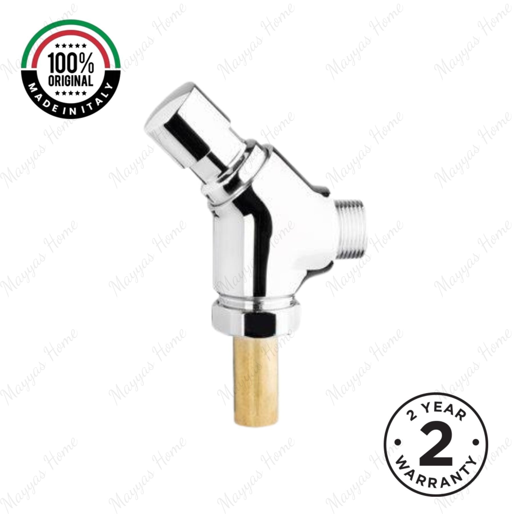 Timed toilet flush valve with push-button control and G 3/4” connection. Durable chrome flush solution for UAE commercial, hospitality, healthcare and public washrooms.