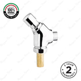 Timed toilet flush valve with push-button control and G 3/4” connection. Durable chrome flush solution for UAE commercial, hospitality, healthcare and public washrooms.
