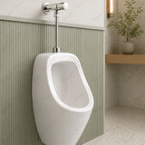 Timed urinal tap with drain pipe, bell, push-button control and anti-vandal system. Ideal for commercial, healthcare and public washrooms across UAE.