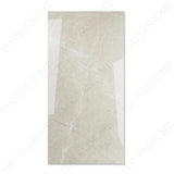 Toscana Grey glossy marble effect porcelain tile 60x120cm with 9mm thickness features soft grey tones, natural veining and polished finish.