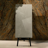Toscana Grey glossy marble effect porcelain tile 60x120cm with 9mm thickness features soft grey tones, natural veining and polished finish.