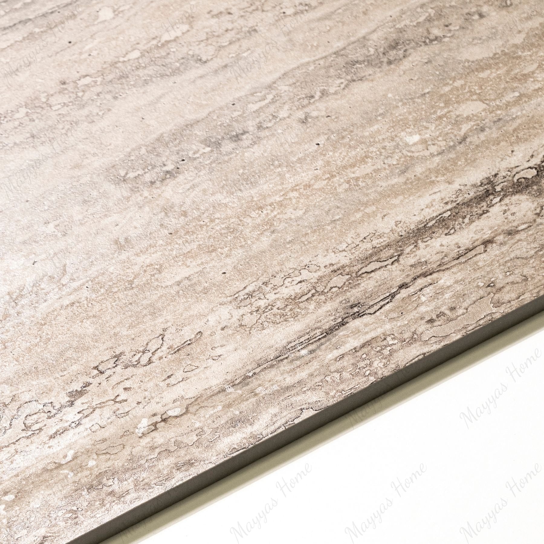 Travert Rock Beige 80x160cm 9 mm carving matt porcelain tiles. Textured beige floor & wall tiles for UAE homes & commercial interiors.