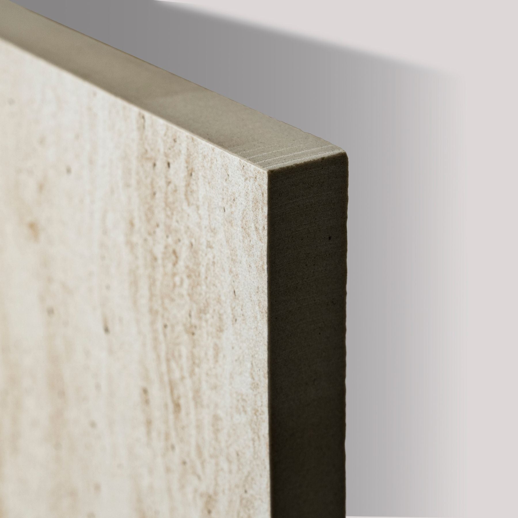 Travertine Mist matt porcelain tile 60x120cm x 2mm with elegant stone look. Durable large format tile ideal for modern floors and walls in residential spaces.