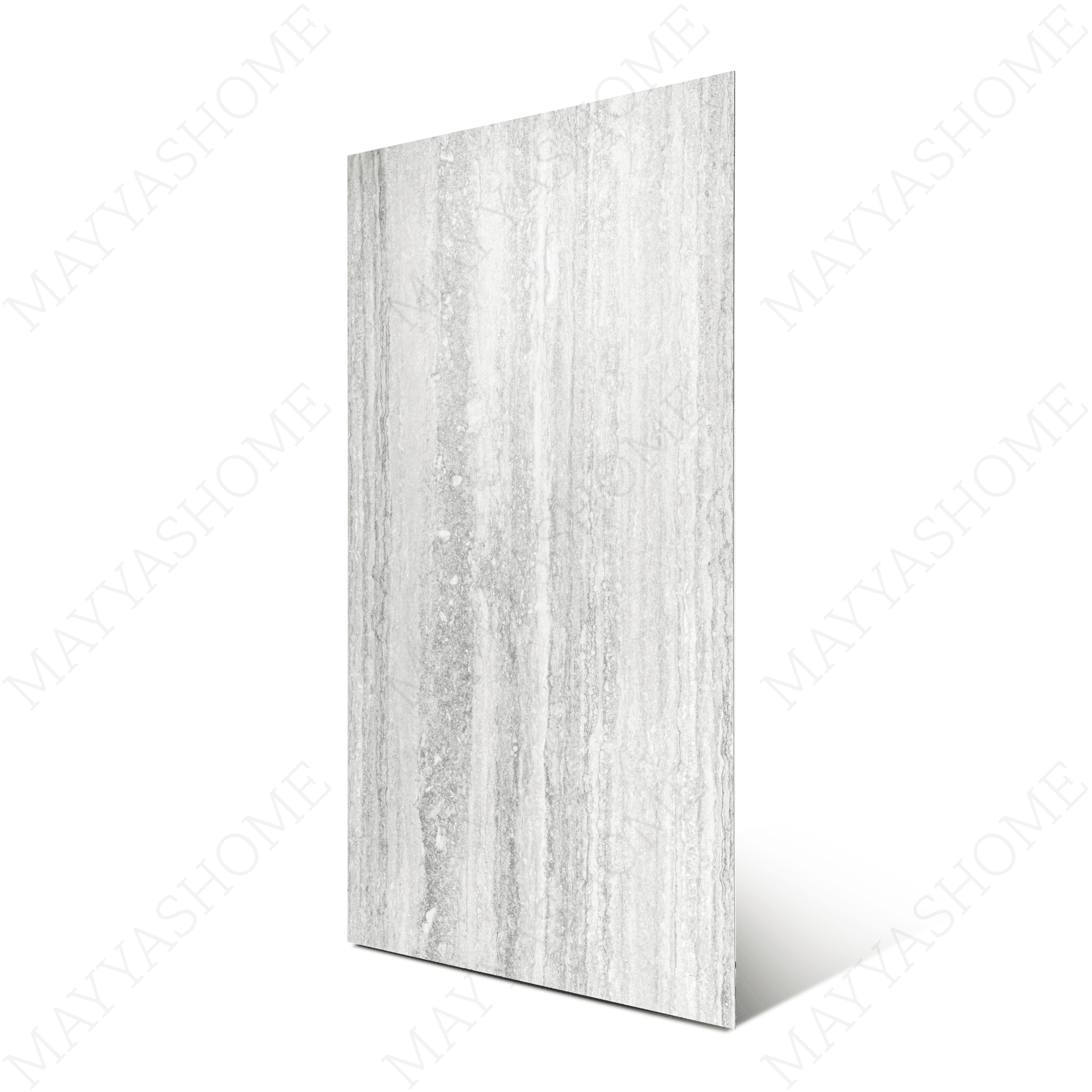 Travertino Grey porcelain tile 60x120cm with 9mm thickness features a travertine stone look, durable porcelain body for floors and walls.