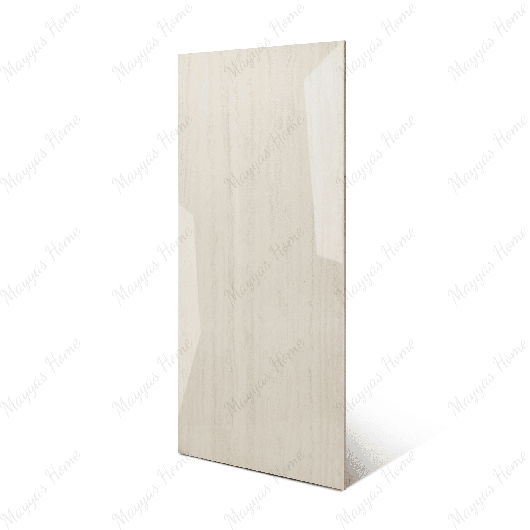 Travertino Mist porcelain tile 60x120cm 9mm thickness, light grey travertine look, durable porcelain tile for modern floors and walls.