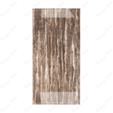 Travertino Texo Brown 80x160cm 9 mm high glossy porcelain tiles. Luxurious brown marble-look floor & wall tiles for UAE interiors.