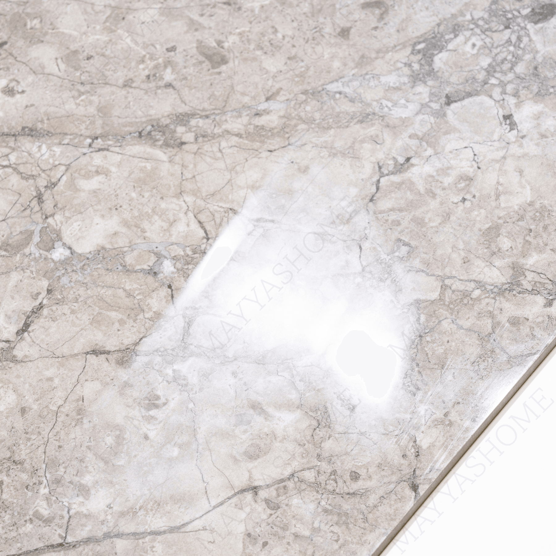 Turkish William porcelain tile 60x120cm 9mm thickness, marble look design, durable porcelain, ideal for floors and walls.