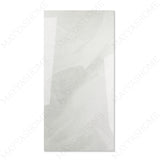 Unica White glossy marble effect porcelain tile 60x120cm with 9mm thickness features bright white tones, subtle marble veining and polished finish.