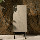 Cinat Beige Luxury Marble Look Porcelain Tile 60x120cm – 9mm Thickness