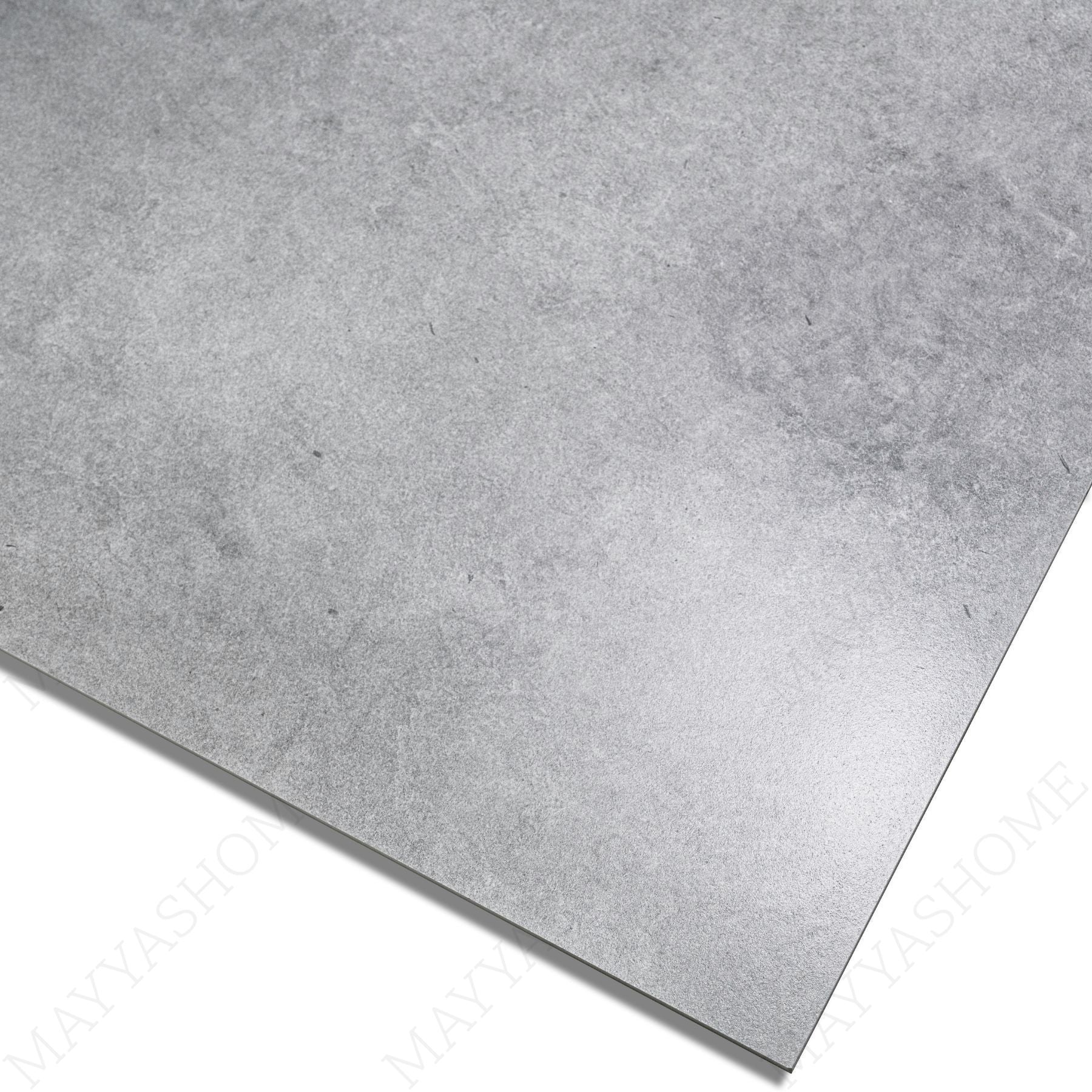 Urban Ash porcelain tile in 60x120cm size featuring modern concrete texture, soft ash grey tone and durable 9mm thickness for floors and walls.