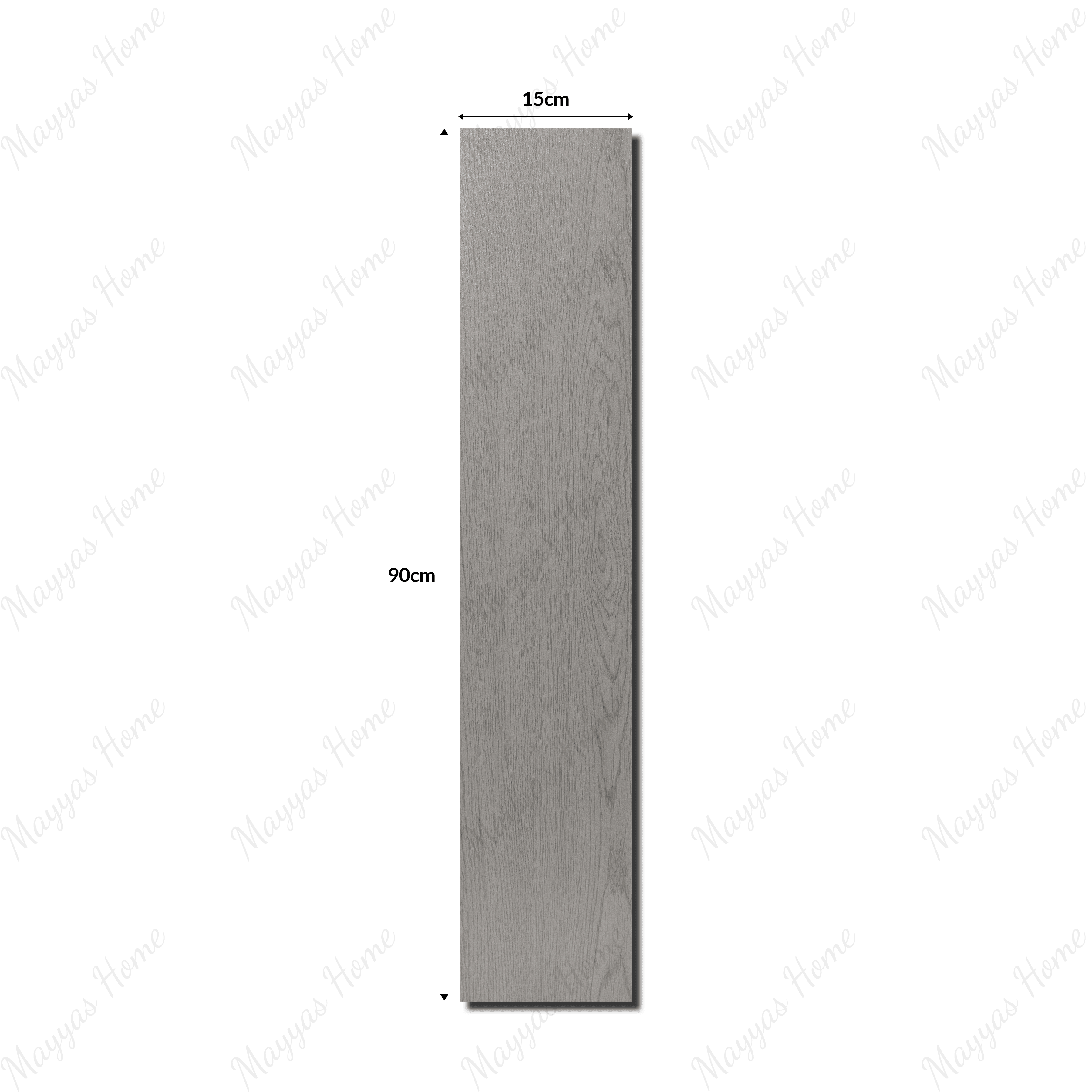 Urban Grey 15x90cm porcelain slab with sleek grey wood-look design. Strong, low-maintenance, and ideal for stylish modern floors and walls.