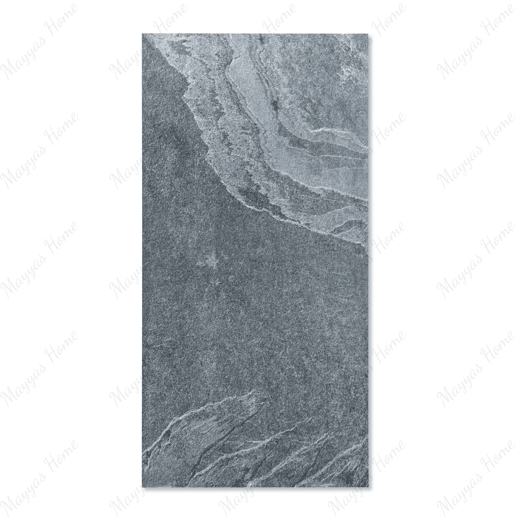Urban Slate Concrete Grey porcelain tile 60x120cm 2mm thickness, concrete stone look design, durable porcelain tile for modern floors and walls.
