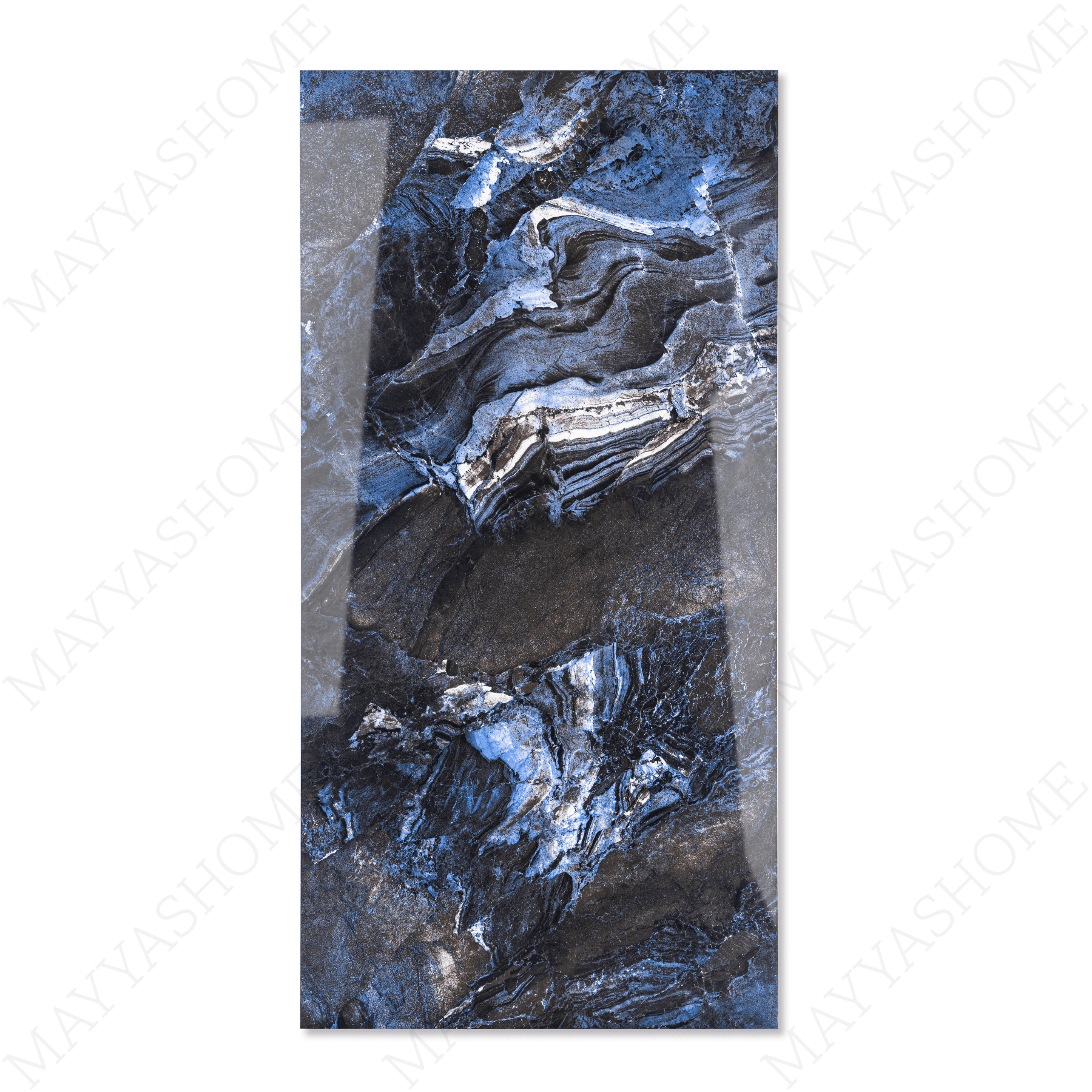 Venus Azul porcelain tile 60x120cm 9mm thickness, blue marble look design, durable porcelain, ideal for modern floors and walls.