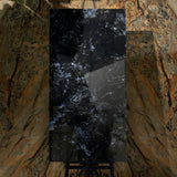 Volga Blue 80x160cm high glossy porcelain tile, 09mm thick with deep blue granite-like patterns. Bold, elegant, and durable for luxury interiors.
