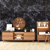 Volga Blue 80x160cm high glossy porcelain tile, 09mm thick with deep blue granite-like patterns. Bold, elegant, and durable for luxury interiors.