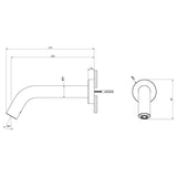 Wall-mounted sensor tap MCM 701700, D.30, made in Italy. Touchless, anti-legionella & vandal-proof. 6 finishes. 2-year warranty. Shop Mayyas Home UAE.