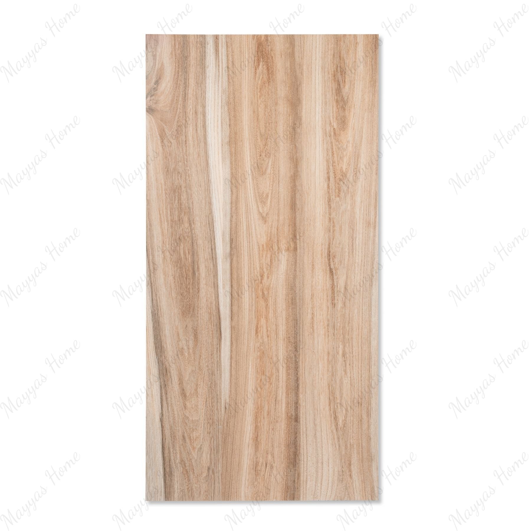Warm Timber porcelain tile in 60x120cm size featuring rich wood grain texture, warm brown tones and durable 9mm thickness for floors and walls.