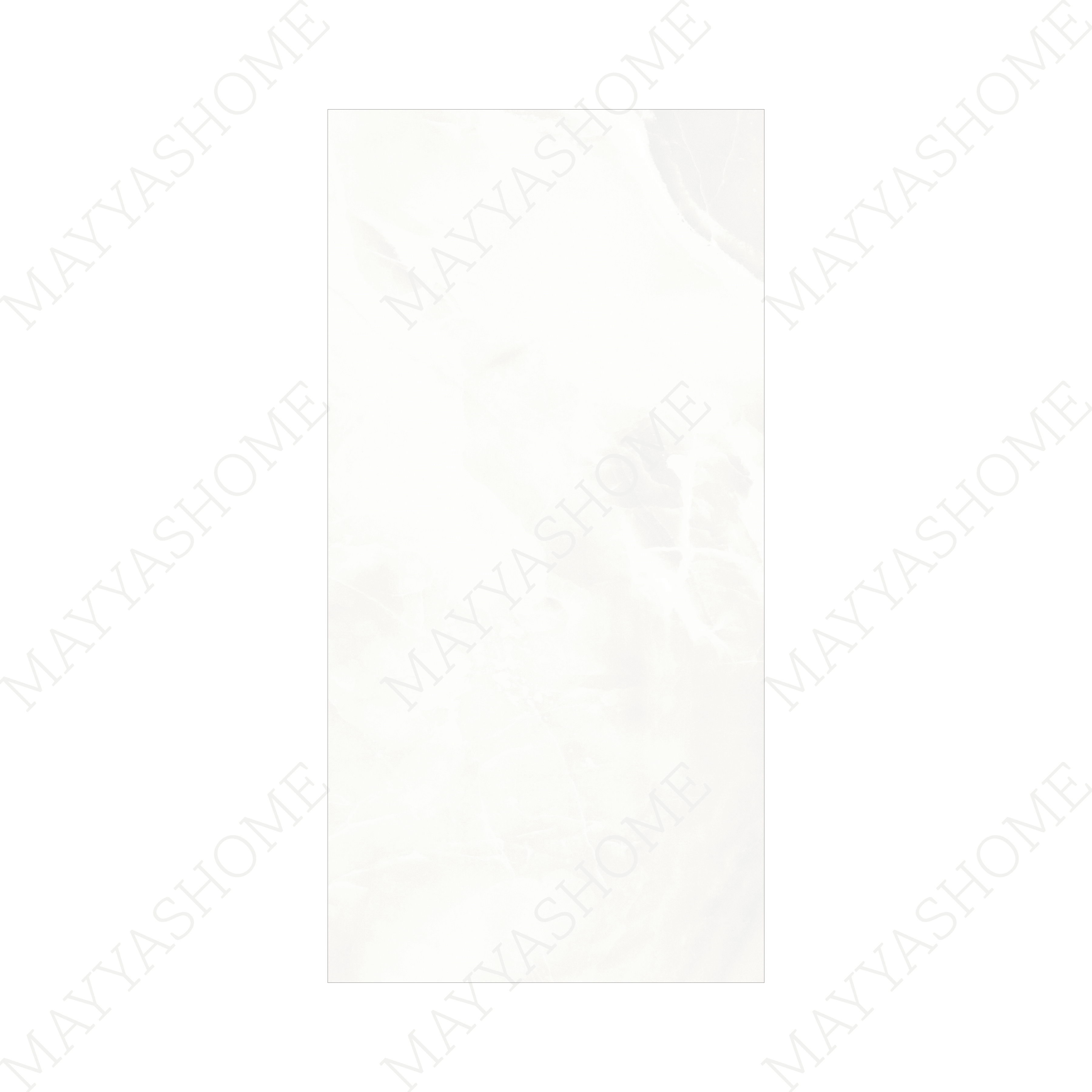 White Onyx 120x240cm glossy porcelain tile with onyx marble effect. Durable 9mm design, ideal for walls, floors, and elegant interiors.
