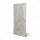 William Grey glossy marble porcelain tile 60x120cm with 9mm thickness features elegant grey tones, subtle veining and polished surface.