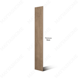 Wood Sabbia 20x12cm porcelain tile with 09mm thickness. Sandy beige wood-look tile, durable and stylish for walls, kitchens, and modern interiors.