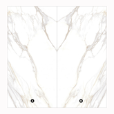 Aurora Statuario 160x320cm Book-Match Glossy Porcelain Slab