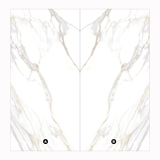 Aurora Statuario 160x320cm Book-Match Glossy Porcelain Slab