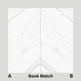 Statuario Platina 120x240cm 09mm – Book-Match Glossy Tile