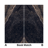 Elite Black 120x240cm 09mm – Book-Match Glossy Tile
