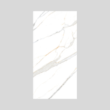 Gronza White 120x240cm 09mm – Book-Match Glossy Tile