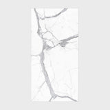 Alps Natural Statuario marble-look porcelain slab with bold grey veining