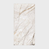 Large format crystalline white porcelain slab for luxury UAE interiors