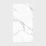 Large format white marble-effect porcelain slab for luxury UAE interiors