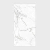 Statuario Venetian marble-look porcelain slab with soft grey veining