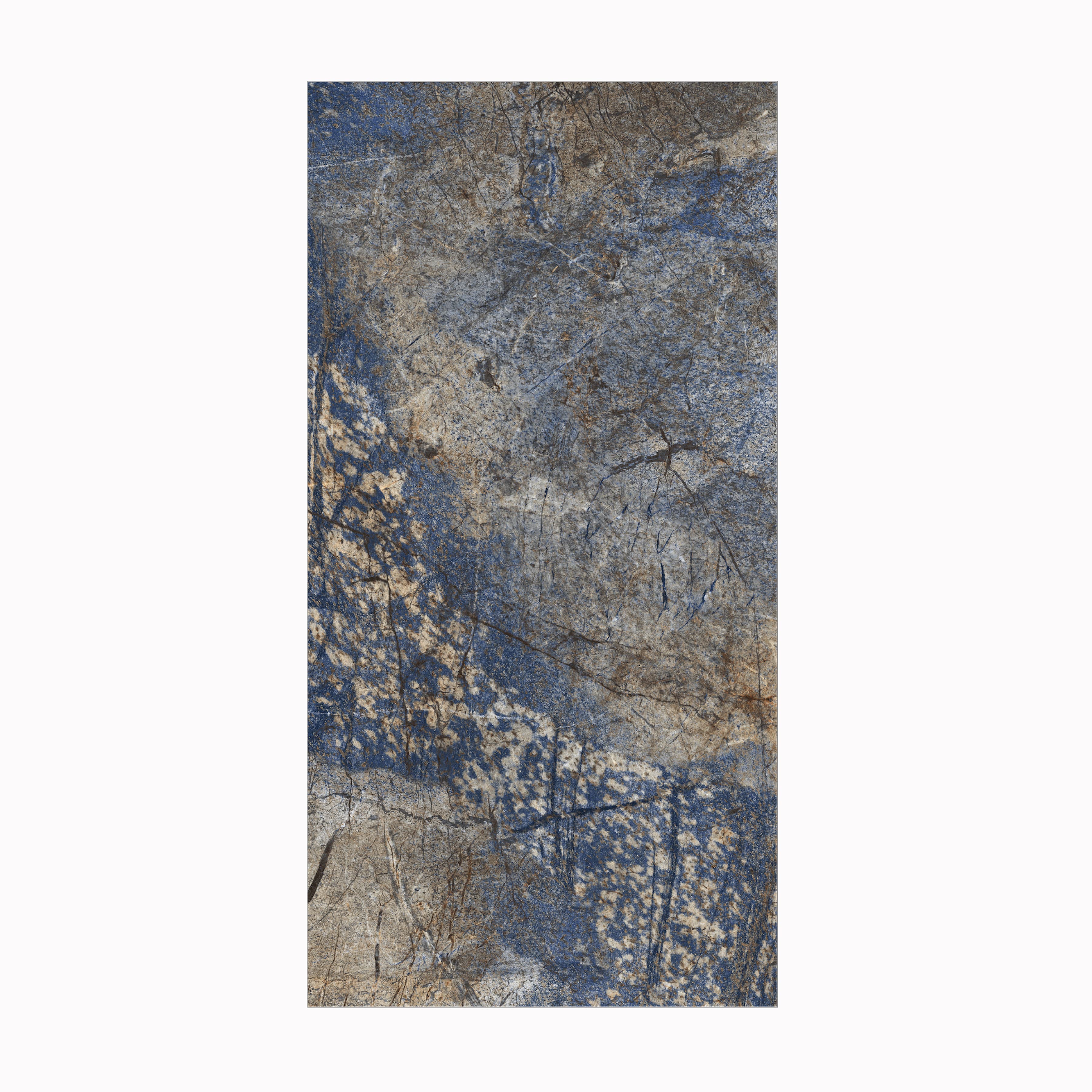 Large format blue grey porcelain slab for luxury UAE feature walls