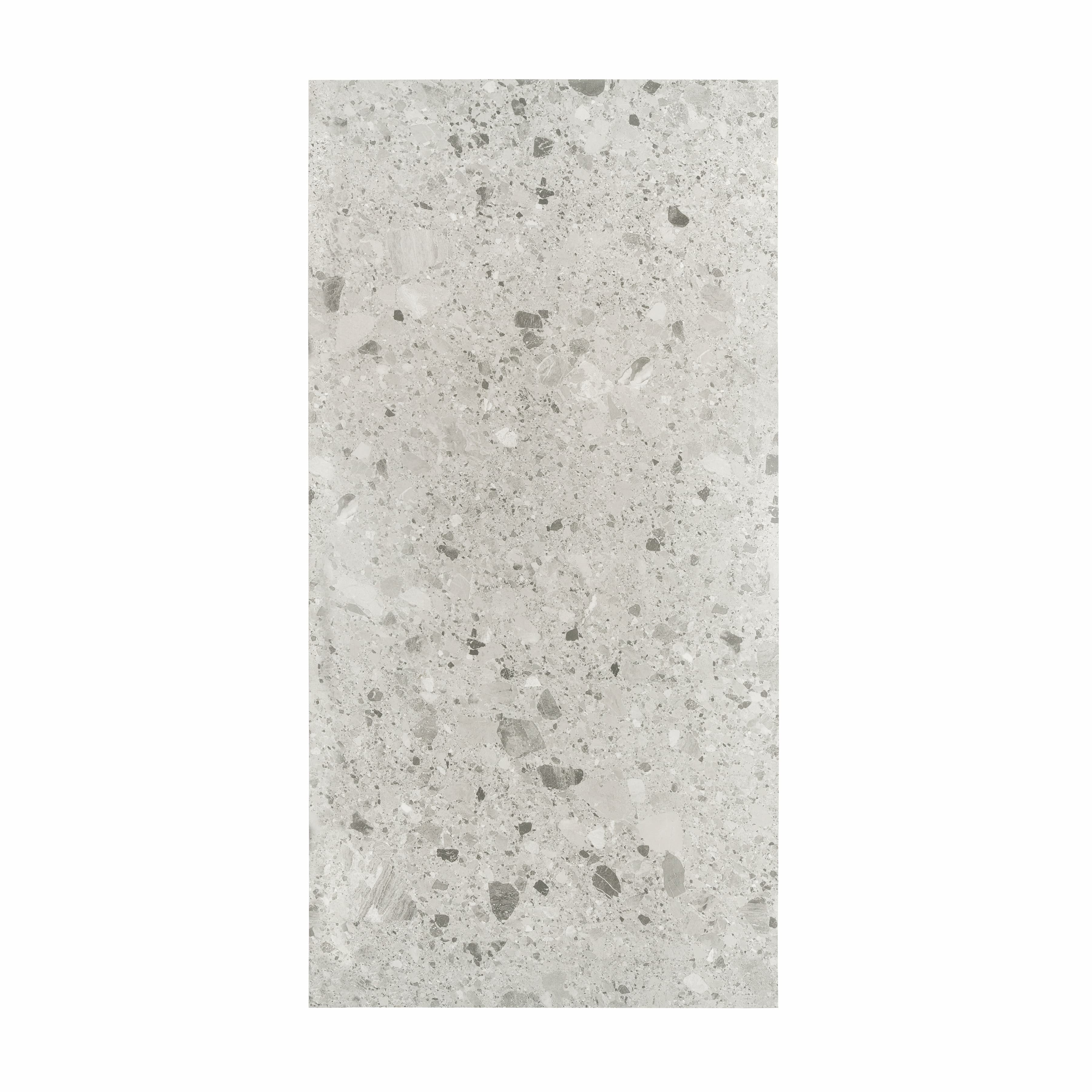 Chepoo Light Grey 120x240cm carving matt porcelain tile. Durable 09mm thickness, textured matt finish, ideal for modern walls and floors.