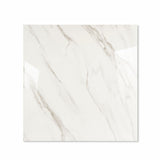 Shop STATUARIO ANGEL large format porcelain tiles (120x120cm) with a 9MM glossy finish and premium white marble effect. Durable, scratch-resistant, and easy to install. Perfect for luxurious interiors.