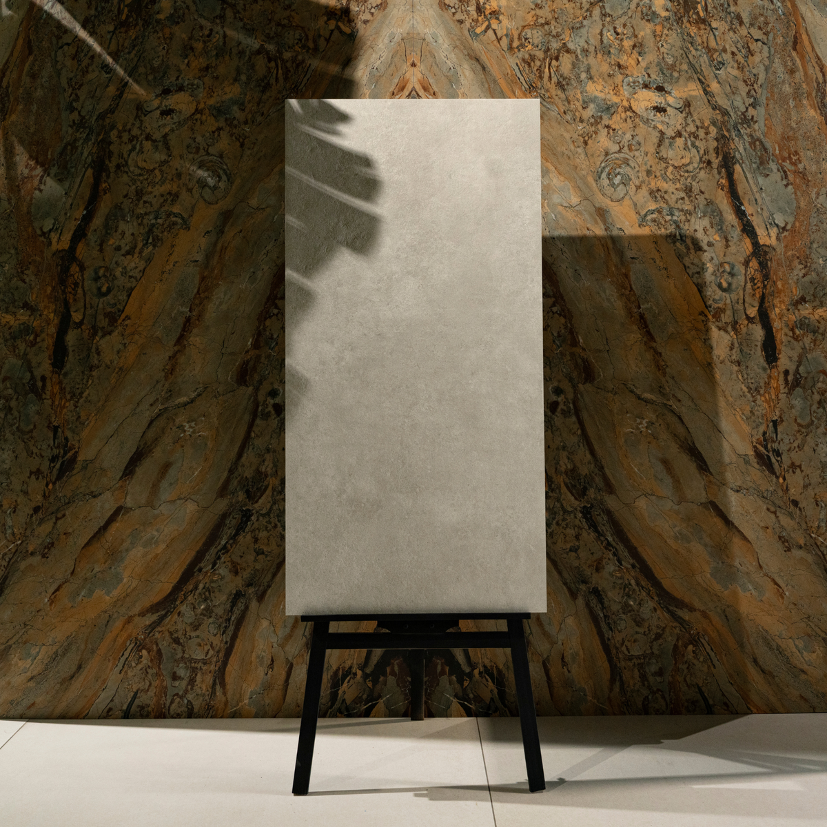 Luna Cool Grey Marble Look Porcelain Tile 60x120cm – 16mm Thickness