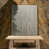 Durable grey wood-look porcelain tile for living room and bedroom floors