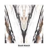 Calacatta Oyster 120x240cm 09mm Book-Match Glossy Porcelain Tile