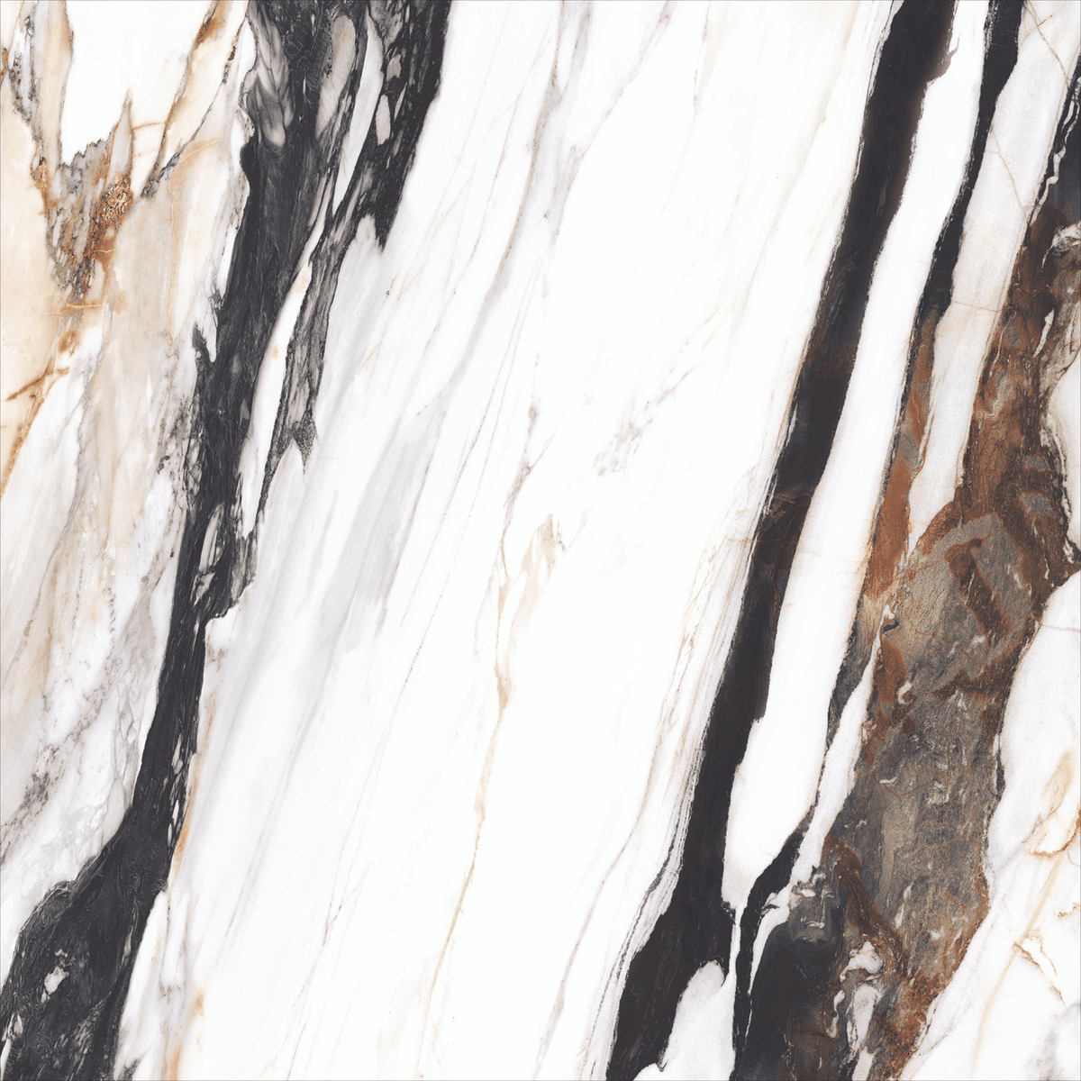 Calacatta Oyster 120x240cm 09mm Book-Match Glossy Porcelain Tile