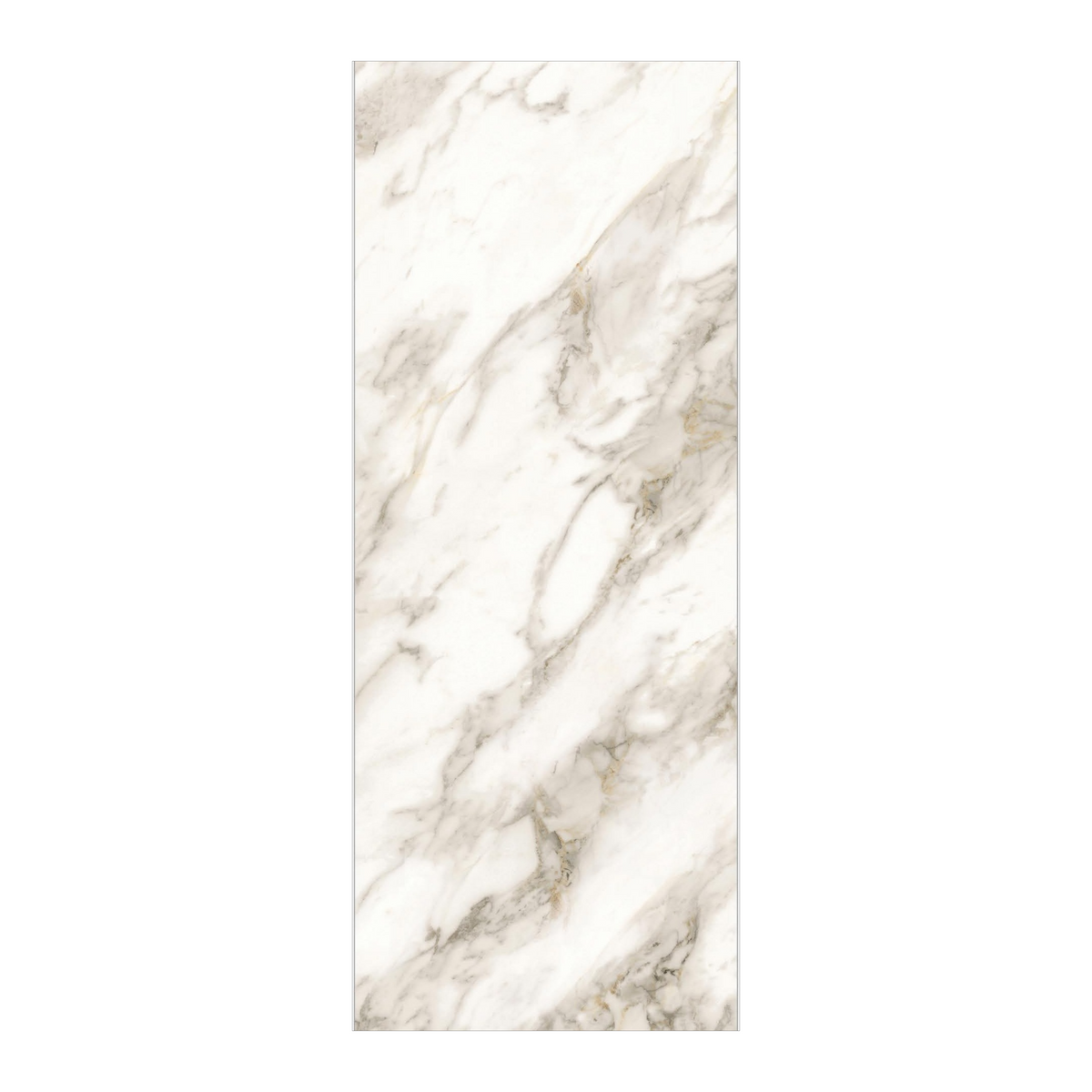 Alex Calacatta 80×320cm White 15mm – Glossy Porcelain Tile