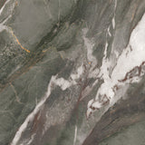 Alpine Green Bookmatch Royal Polish Colorbody porcelain slab 120x280cm, 9mm thick, with a rich green marble look for statement floors, walls and interiors.