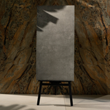 Aosta Grey porcelain tile 60x120cm 2mm thickness, grey stone look design, durable porcelain tile for modern floors and walls.