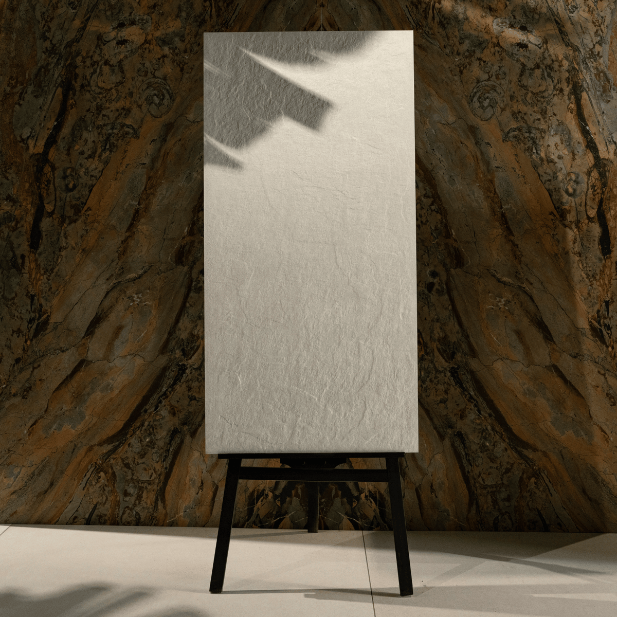 Aosta White porcelain tile 60x120cm 2mm thickness, white stone look design, durable porcelain tile for modern floors and walls.