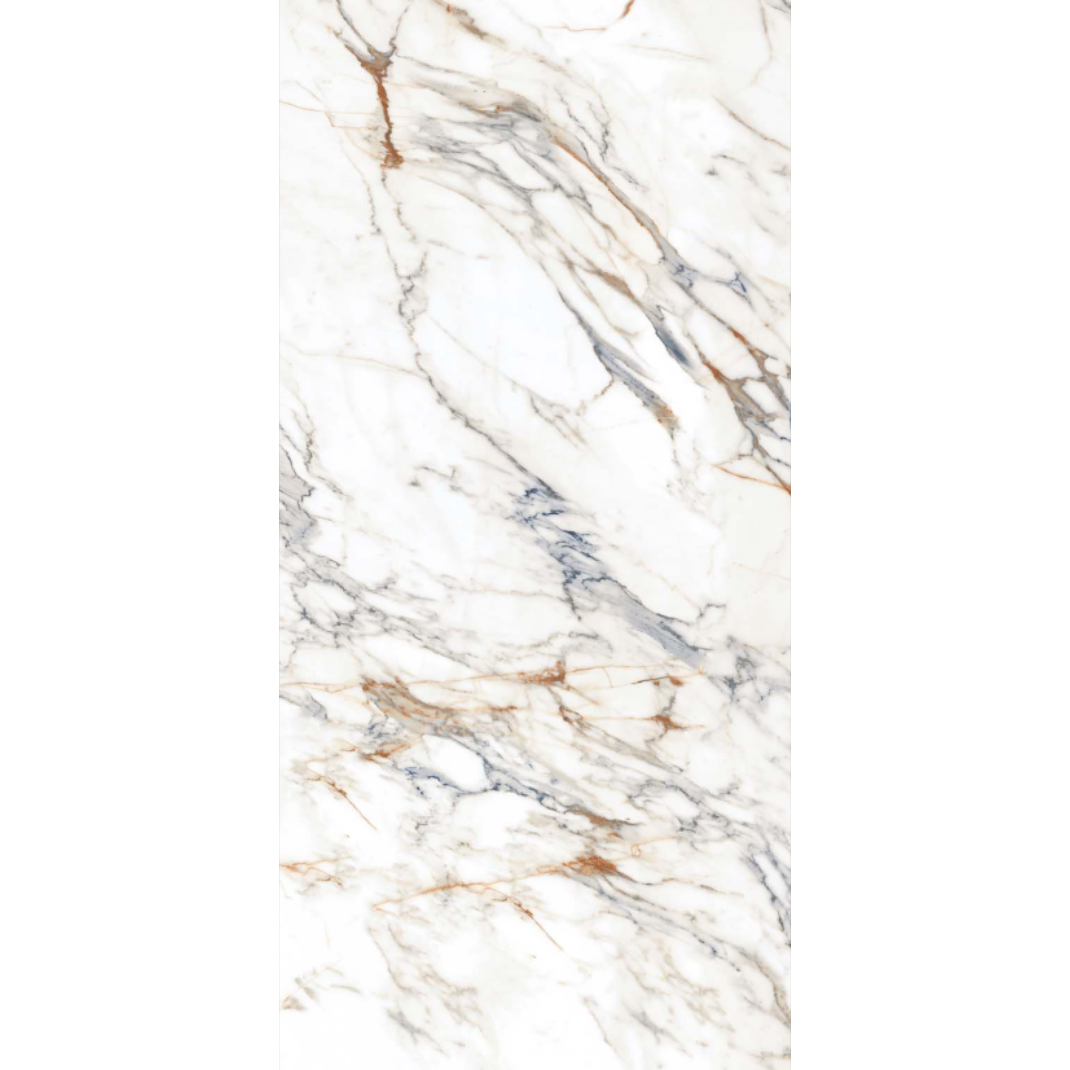 Aristo Statuario 80x160cm glossy porcelain tile, 09mm thick with bold marble veining. Elegant high-gloss finish, perfect for luxury interiors.