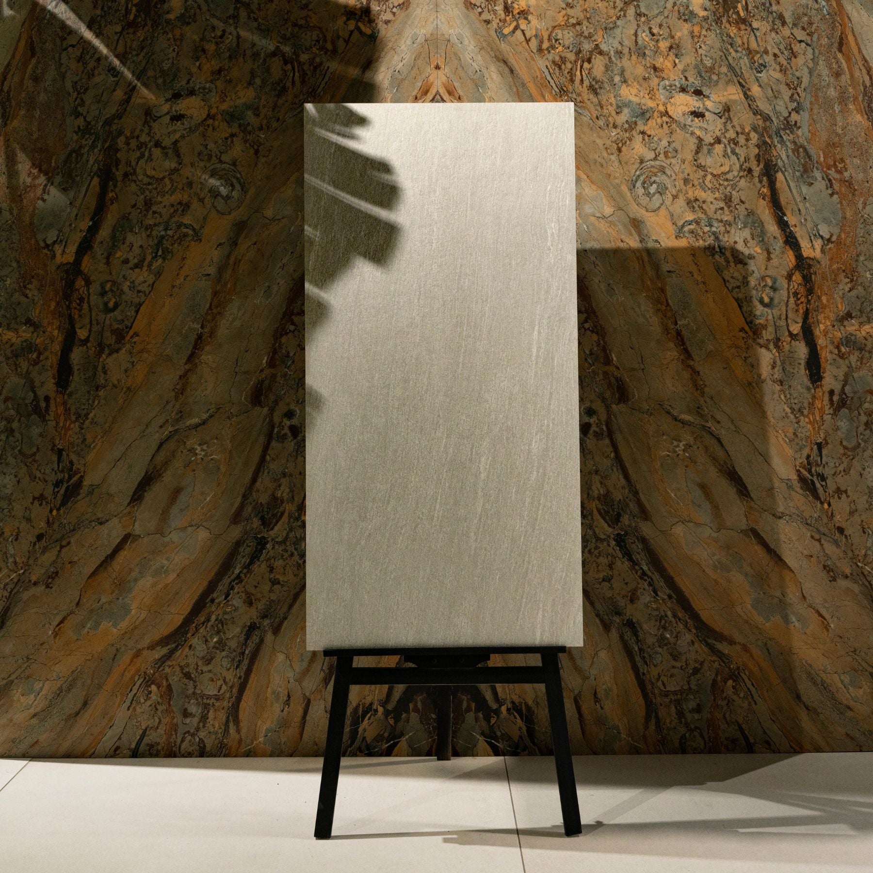 Berg Stone Grey matt porcelain tile 60x120cm x 2mm with natural stone texture. Durable large format tile perfect for modern floors and stylish interior walls.