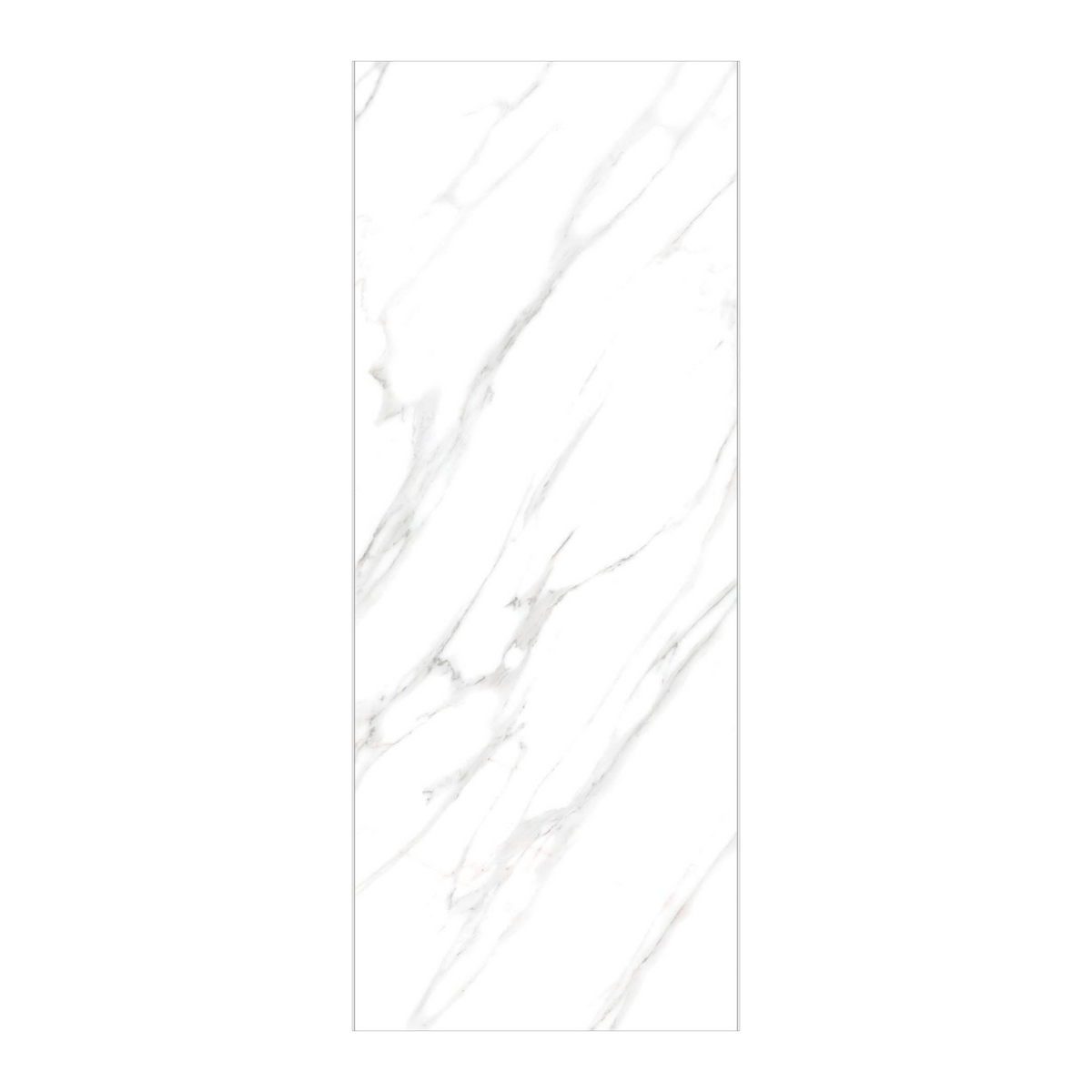 Bianco Carrara 80×240cm / 80×320cm White 15mm – Glossy Porcelain Tile